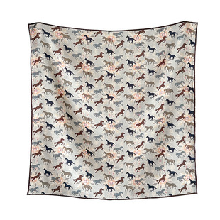 羊毛围巾女2025新款冬羊绒围巾护颈小方巾系脖高级感马老钱风薄款