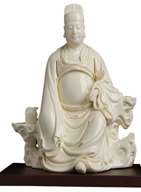 张明贵大师作品陶瓷文昌帝君摆件