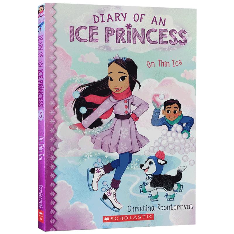 冰公主日记Diary of an Ice Princess #3 On Thin Ice英文原版绘本7-10岁青少年小学生英语课外阅读书籍图画故事书 Scholastic学乐