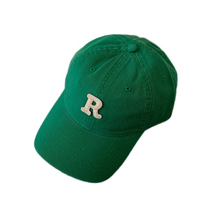 丁走走高品质字母刺绣纯棉棒球帽女韩版潮简约百搭软顶鸭舌帽子男