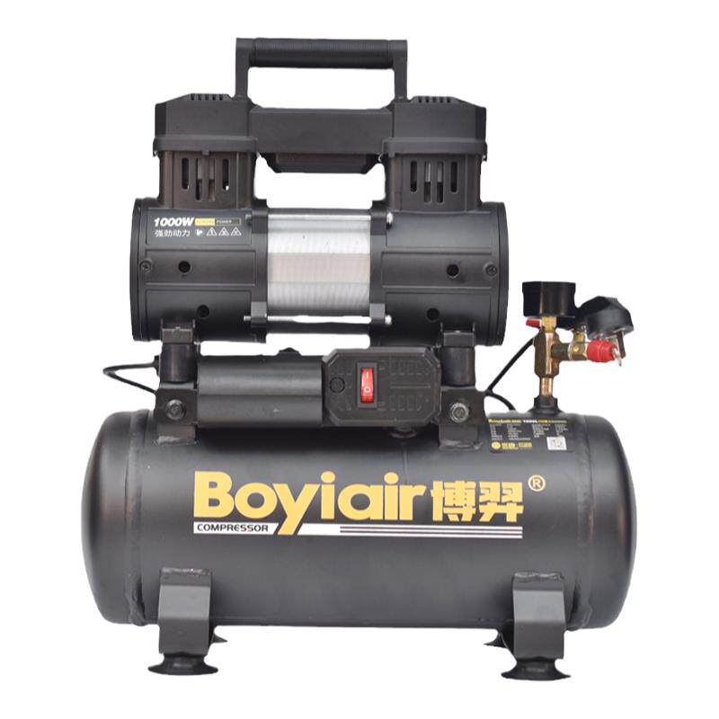 博羿无油静音空压机打气泵1000W