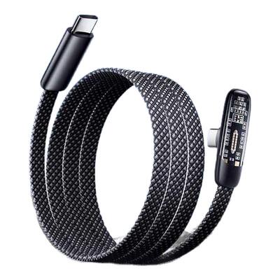 标域双typec弯头快充线适用华为mate80荣耀magic8p手机苹果iPhone15/16充电线ipad平板电脑huawei笔记本电脑