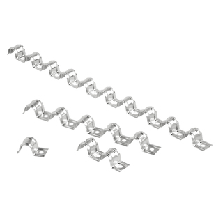 201/304不锈钢连排卡骑马卡管卡加厚20连固定水管卡扣联排线管夹