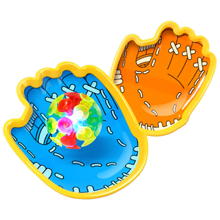 夜光趣味抛接球吸盘手掌室内户外运动亲子互动球拍儿童玩具手抛球