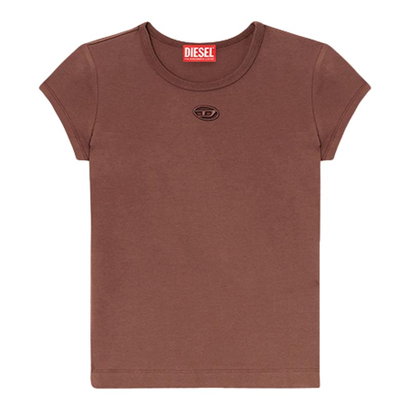 【ENG】DIESE L女士OVAL D镂空圆领短袖T恤上衣女装新品26春