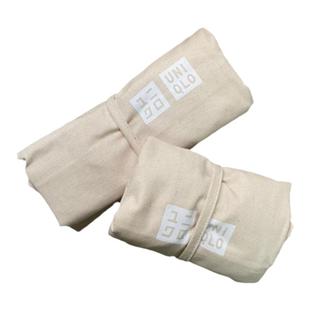 【凑单有我】日本代购优衣库帆布包单肩购物袋纯色464765 竖/横版