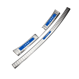 斯柯达新老款明锐改装专用后护板后备箱外后杠防护装饰亮条旅行