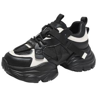 戈美其老爹鞋女2025春季新款厚底增高女鞋机能风松糕底休闲运动鞋