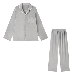 睡衣男款冬季冬天牛奶绒女海岛绒薄绒秋冬家居服情侣珊瑚绒法兰绒