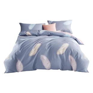 帝豪家纺 加厚纯棉印花四件套简约1.5m/1.8m冬被套北欧床上用品