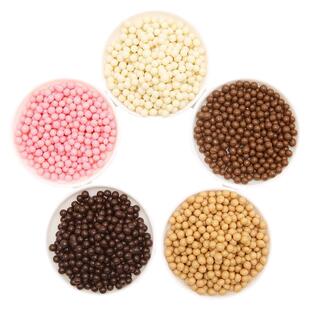 法芙娜黑脆珠55%白脆珠34%焦糖珠36%牛奶脆珠35%烘焙香脆珠500g