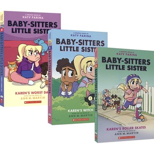 Baby-sitters Little Sister Graphic Novel 保姆小妹系列漫画书1-10 英语桥梁书 儿童英语课外读物 英文原版进口图书