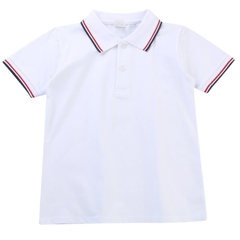 中小学生校服短袖班服polo衫