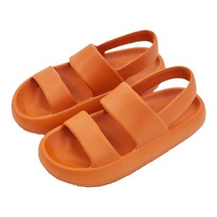 踩屎感一脚蹬运动孕妇户外穿软底沙滩可下水凉鞋女夏大码4143平底