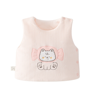 新生婴儿马甲秋冬夹棉0到3个月宝宝衣服小公主加厚背心婴幼儿冬装