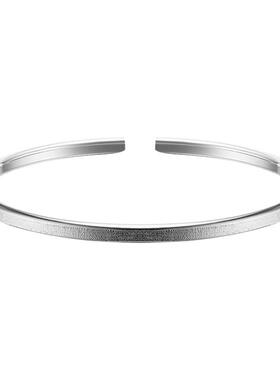 顺庆银楼简约女银新品手镯