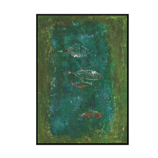 赵无极名人画作纯手绘抽象油画画客厅玄关过道厚肌理定制落地挂画