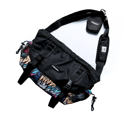 TRUFFLE单肩斜挎包男撞色涂鸦