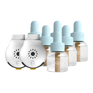 熟睡宝电热蚊香液室内驱蚊液无味家用防蚊液6瓶送2加热器套装