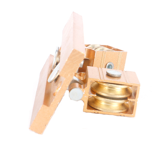 升降双杆配件 滑轮顶轮手摇晾衣架万向轮定向轮晾衣绳通用转角器