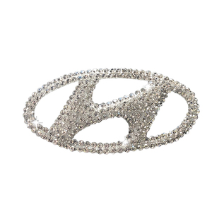 现代悦纳领动朗动名图索纳塔瑞纳菲斯塔内饰改装方向盘车标贴钻