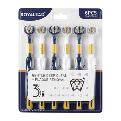 三面牙刷男女专用山姆同款6支装