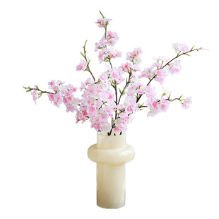 新中式仿真樱花客厅假花装饰摆件高档桃花树枝餐桌花插花拍摄道具