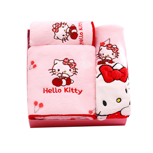 HelloKitty凯蒂猫礼盒浴巾生日礼物女生实用系列送闺蜜结婚伴手礼