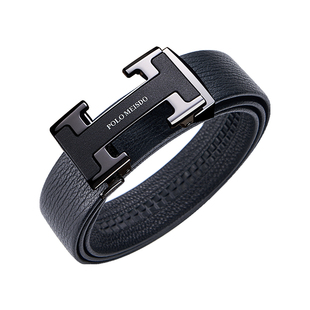 保罗男士皮带男真皮腰带2025新款奢侈品纯牛皮裤带生日礼物送男友