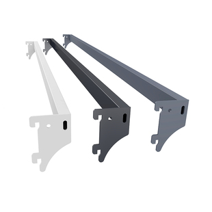 超市货架配件加厚方管厂家直销可定做支架横档高温烤挂钩横梁挂杆