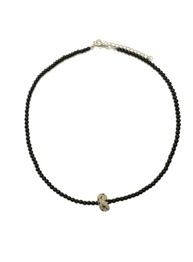 高级设计感天然石轻奢吊坠项链女