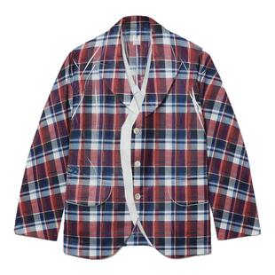 IT CDG COMME des GARCONS SHIRT男装格纹西装夹克复古设计感外套