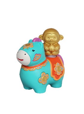 昂融国潮风马摆件吉祥物盲盒