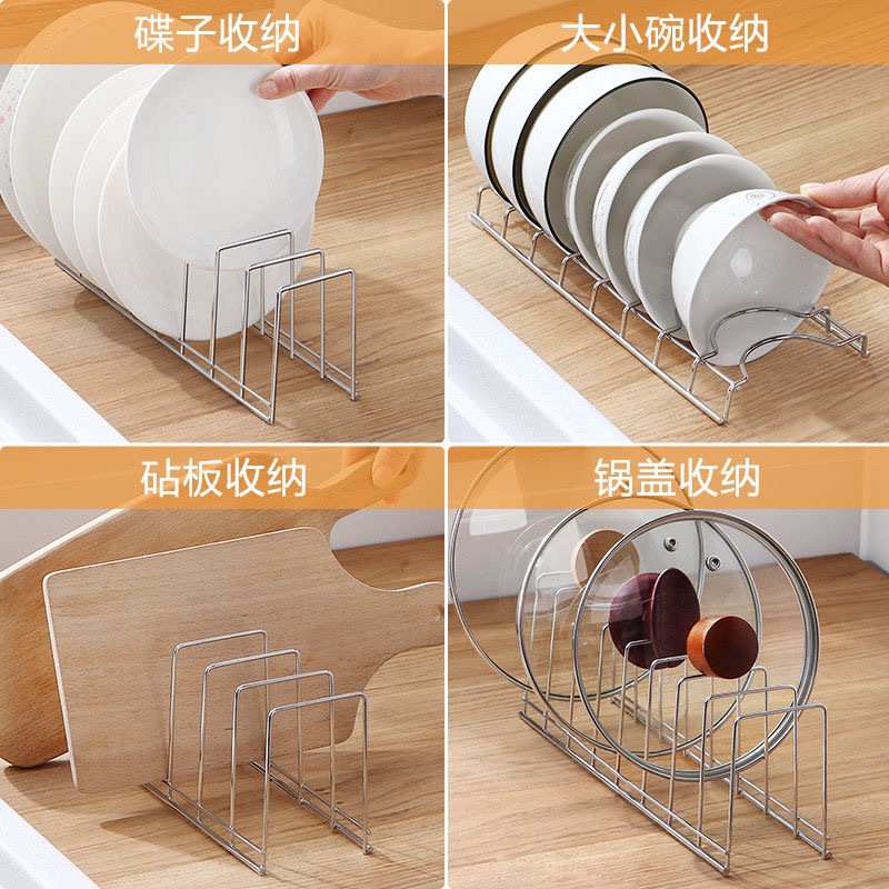 不锈钢沥水架碗碟架厨房碟置物架晾收纳盘架快干餐盘沥水碗架架