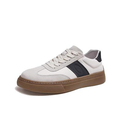 2025男鞋骆驼厚底滑板鞋男复古