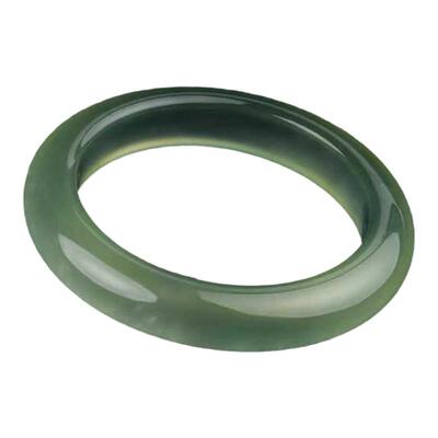 辽宁岫岩玉镯子绿冰白冰手镯