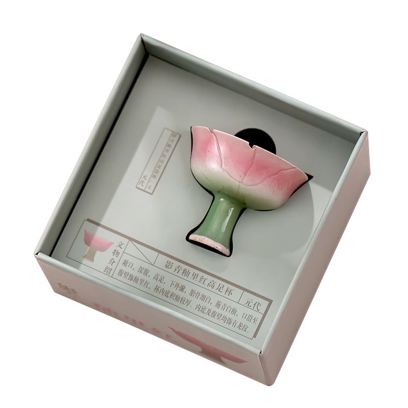 杭州博物馆冰箱贴影青釉里红高足杯小粉炉南京西湖旅游文创纪念品