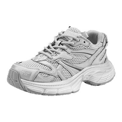 星期六银色透气老爹鞋女款