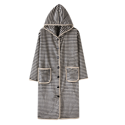 法兰绒睡袍女秋冬季2025年新款珊瑚绒睡衣中长款加绒保暖家居服厚