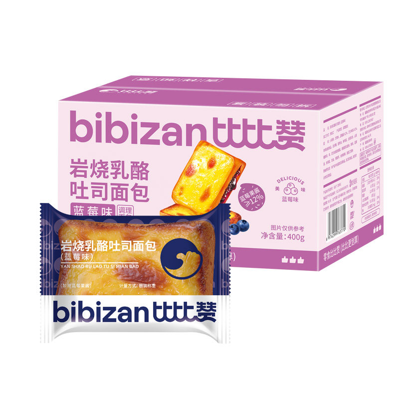 比比赞_共6包岩烧乳酪吐司