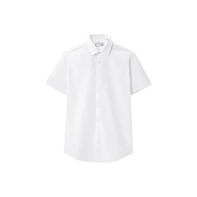 HLA/海澜之家短袖透气衬衫