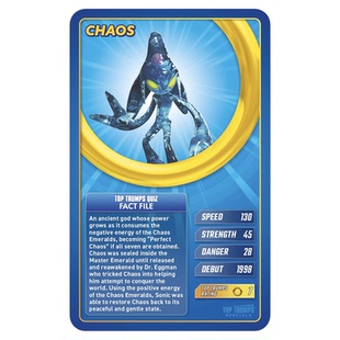 美国Top Trumps Specials刺猬索尼克Sonic The Hedgehog收藏卡牌