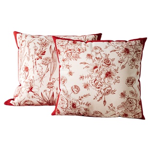 红色过年新年抱枕靠垫乔迁喜庆新中式抱枕沙发客厅新婚床头靠枕套