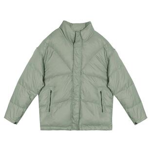 朴术男装冬季新款绿色简约小清新柔软亲肤短款青年羽绒服外套男士