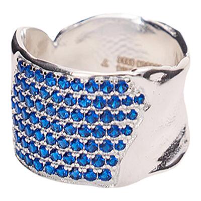 VIXTORMs925银密镶不规则戒指