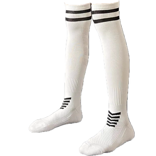 竞迈专业薄款儿童足球袜男童长筒过膝加厚毛巾底足球运动袜子长袜