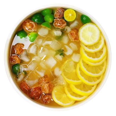 话梅柠檬茶酸甜可口带走油腻