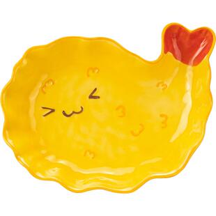 摩登主妇炸虾碗釉下彩餐具2026新款一人食漂亮碗具泡面碗可爱盘子