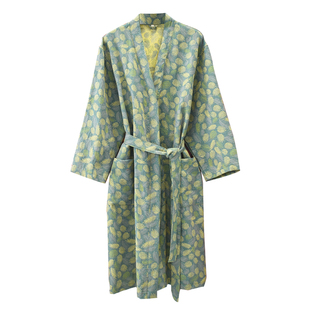 浴袍女纯棉纱布吸水速干春夏洗澡可穿浴巾全棉情侣高档睡袍男