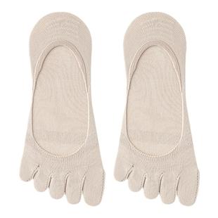 潇潇玲珑阁五指袜子女款秋冬季船袜纯棉网眼隐形不掉跟五趾分趾袜